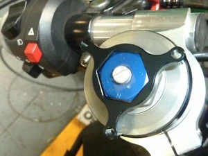 ZERO FX FXS 2014-2020 FRONT FORK PRE LOAD ADJUSTERS BLACK STANDARD DESIGN B14A - Picture 1 of 10