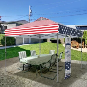 10x10' Pop Up Canopy Tent Folding Wedding Party Tent Gazebo Shelter with Sandbag - Picture 1 of 10