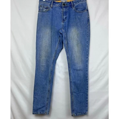 Carbon2Cobalt Women's Size 4 Blue Tapered Leg Zip Front Preppy Y2K Denim Jeans - Image 1 of 4