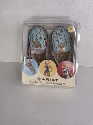Ariat Lil' Stompers Piper Size 2 Little Girl's Moccasins NEW - Image 1 of 4