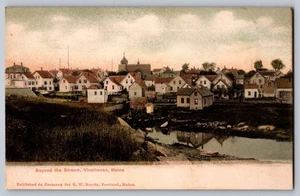 Postal de colección "Más allá de la corriente" Vinalhaven Maine #1640 - Imagen 1 de 2