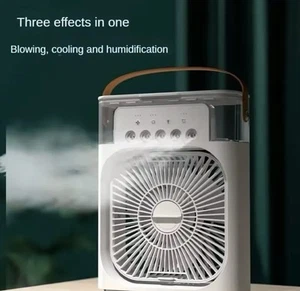 Summer Cooling Fan Humidifier Spray Fan USB Portable Chiller Office - Picture 1 of 8