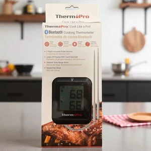 ThermoPro Wireless Meat Thermometer of 650FT, Bluetooth Dual Probes - Picture 1 of 1