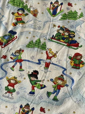 Vintage Cheri L. Strole For Mods Fabric “Jingle Belles” 2.5 Yards - Image 1 of 3
