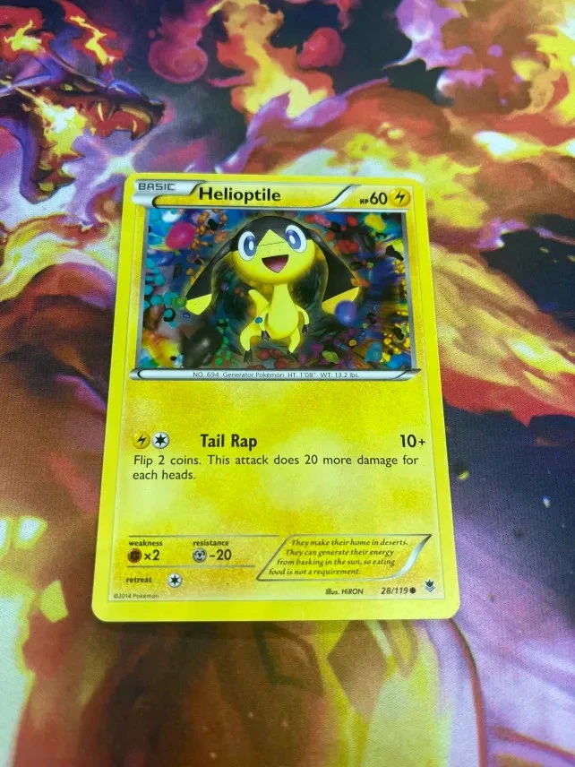 Helioptile 28/119 XY - Phantom Forces Regular LP-Lightly Played Pokémon TCG - Image 1 of 4