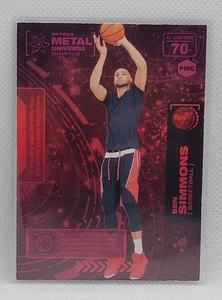 2021 Skybox Metal Universe Ben Simmons PMG Red #ed 001/150 - Picture 1 of 2