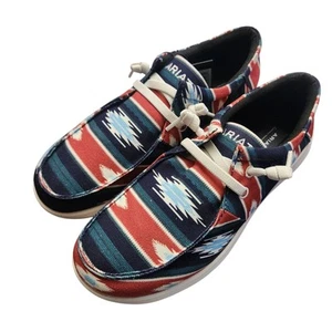 Ariat Men's Hilo Flex Chimayo Cristo Navy Slip On Shoes Size 9.5 - Picture 1 of 8