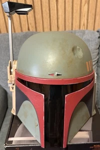 Star Wars The Black Series Boba Fett Rearmored Electronic Helmet + Box - Picture 1 of 7