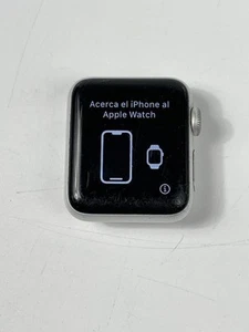 Apple Watch Series 3 38MM 8GB (GPS Only) A1858 Aluminum Silver - Fair Condition - Picture 1 of 8