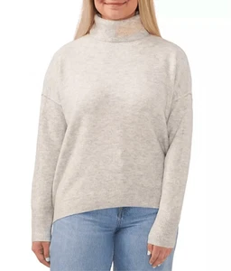 NWT Womens Vince Camuto Silver Heather Lightweight Turtleneck Sweater - Sz XXL - Picture 1 of 2