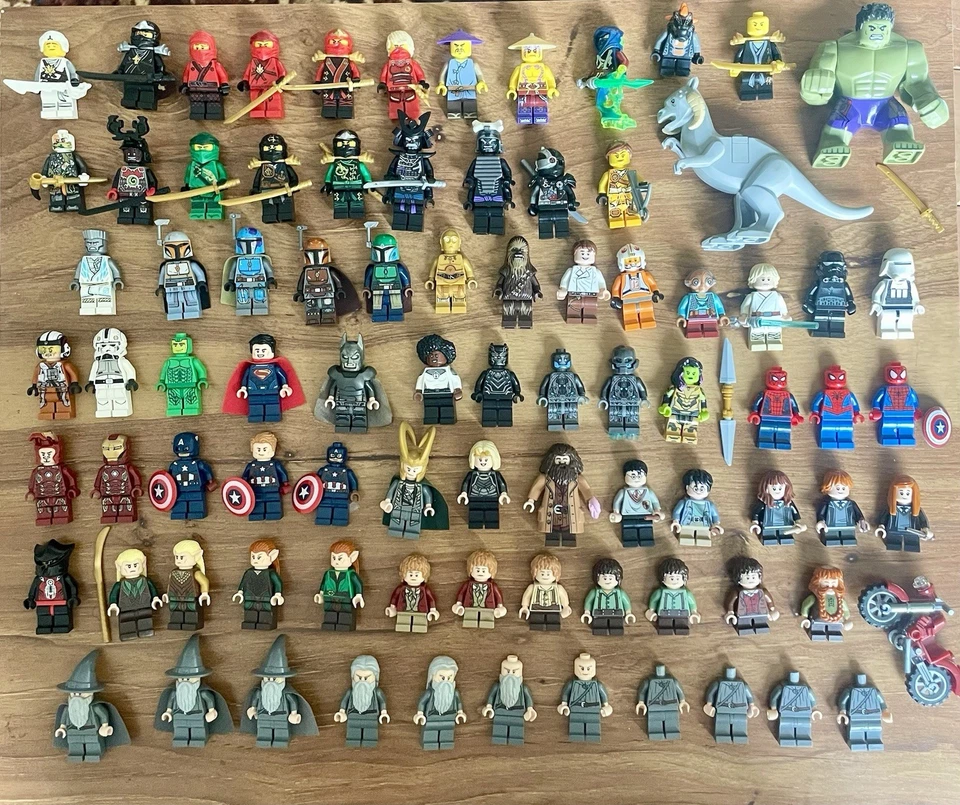 HUGE LEGO Lot – LOTR, Star Wars, Marvel, Ninjago, Harry Potter, 80 Rare Figures! - Image 1 of 4