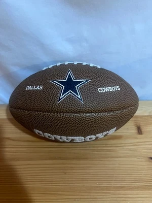 Dallas Cowboys Wilson NFL Junior Size Football Embossed Approx 9” Used Good Cond - Image 1 of 2