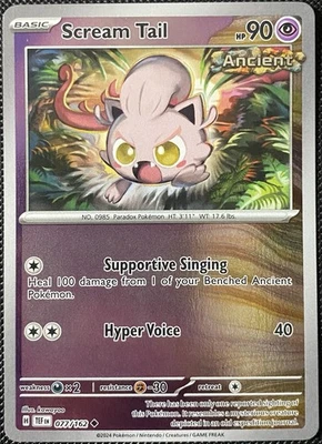 Scream Tail 077/162 SV05: Temporal Forces Reverse Holo - Pokémon Card - Image 1 of 2