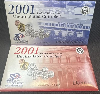 2001 Uncirculated Coin Proof Set U.S Mint Original Government Packaging OGP - Image 1 of 4