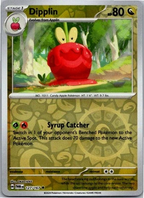 Dipplin - Uncommon SV06: Twilight Masquerade 127/167 NM Reverse Holo - Image 1 of 2