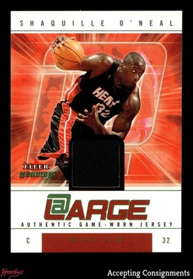 2004-05 Fleer Genuine At Large #SO Shaquille O'Neal GAME-USED JERSEY HEAT - Image 1 of 2