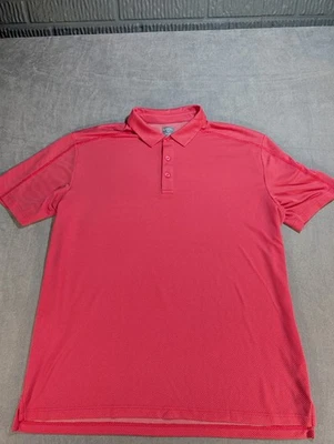 Camisa Callaway Para Hombres 2XL XXL Rosa Golf Opti Dri Polo Top Rendimiento Logo Rayas Foto 1 de 4