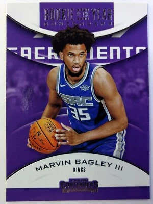 2018-19 Panini Rookie of the Year Contenders Retail Marvin Bagley III #12, Kings - Image 1 of 3