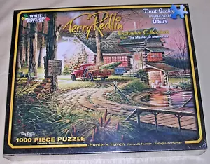 NEW 2014 HTF Hunter's Haven Terry Redlin Camping Country Scene 1000 Piece Puzzle - Picture 1 of 8