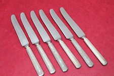 6 Vintage Wm Rogers & Son Silverplate Flatware Dinner Knives M825