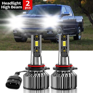 For Chevy Silverado 1500 Classic 2007 Front LED Headlight 9005 High Beam Bulbs - Picture 1 of 11