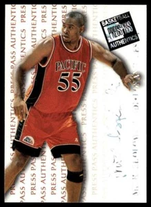 Press Pass Authentics #1 1998 Michael Olowokandi Hang Time - Imagen 1 de 2
