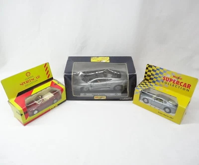 Maisto Shell Jaguar XJ220 1992 plateado escala 1:24 Aston Martin Mercedes Benz 500 Foto 1 de 4