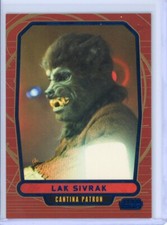 2013 Topps STAR WARS Galactic Files 2 LAK SIVRAK Blue Foil Parallel #164/350