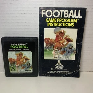 ATARI 2600 Football CX-2625 Game Cart & Manual Green Text Label - Authentic - Picture 1 of 9