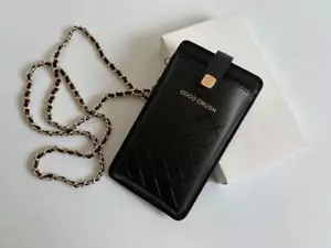 New CHANEL GWP COCO CRUSH VIP Novelty Smartphone Cace Card Pocket Black - Picture 1 of 2
