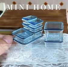9pcs/set 1:6 Dollhouse miniature mini simulation Food Container/bjd toy models