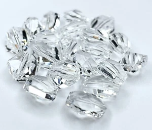 5523 Swarovski Elements Crystal 12mm Faceted Clear Cosmic Nugget Beads 20 Pcs - Picture 1 of 1