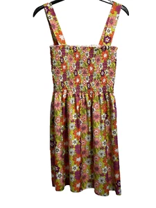 PrettyLittleThing Sommerkleid UK 14 Gummizug Mieder ärmellos bunt - Bild 1 von 9