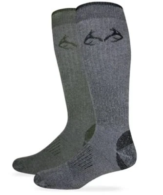 Team  Men's All Season Over The Calf Tall Boot Socks 2 Pair Pack, Olive/Black,  - Image 1 of 3