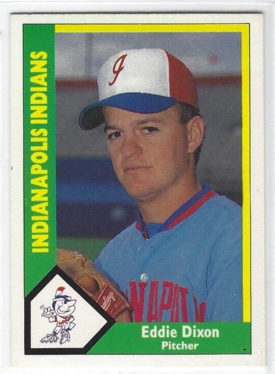 1990 CMC Indianapolis Indians (Triple-A Montreal Expos) Eddie Dixon - Image 1 of 1