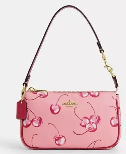 ❤️❤️ COACH CR827 Nolita 19 nuovo con etichette con stampa ciliegio