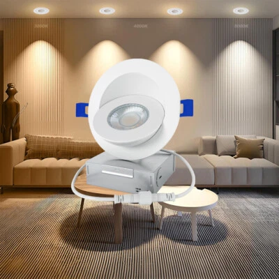 4/6inch 5CCT LED Gimbal Led Recessed Light with Junction Box Dimmable 110V/220V - Image 1 of 4