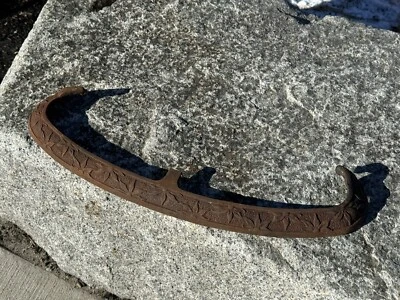 Antique Wood Stove Cast Iron TRIM, Ornate, 24.5"W, Replacement Part, Restore Pc - Image 1 of 4