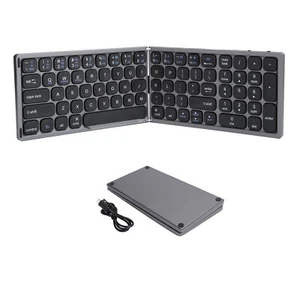 Portable Wireless Keyboard Folding BT For IOS Android Windows Laptop Smartphone - Picture 1 of 12
