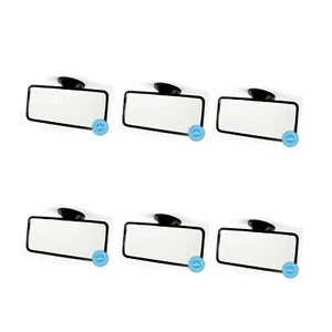 6x 16 x 7cm REAR VIEW INTERIOR CAR MIRROR ADJUSTABLE WIDE LONG SUCTION CUP RV30 - Picture 1 of 1
