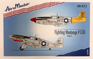 AeroMaster Decals AMD48211 Fighting Mustangs P-51B scala 1/48 - Foto 1 di 3