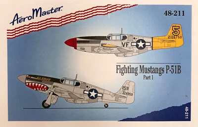 AeroMaster Decals AMD48211 Fighting Mustangs P-51B scala 1/48 - Immagine 1 di 3