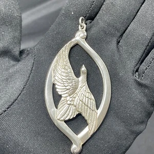 Vintage Wallace Sterling Silver 1974 Peace Doves Limited Edition Pendant 24.5g - Picture 1 of 3