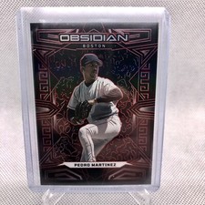 2023 Panini Chronicles Obsidian Electric Etch Red #21 Pedro Martinez Boston