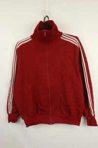 Vintage Adidas Yugoskavia Red Cotton Long Sleeve Full Zipper Track Jacket 3 - Picture 1 of 15
