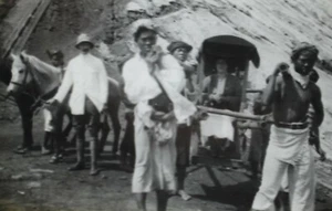 Magic Lantern Slide Photo Indonesia Java Arrival At Volcano - Picture 1 of 4
