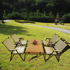 MultiFunction Portable Dining Set w/ 1 Dining Table & 4 Folding Chairs Furniture
