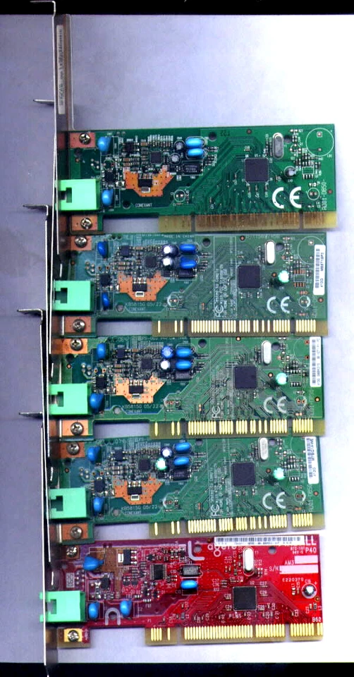 6 tarjetas de módem PCI Foto 1 de 1