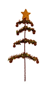 Salem Collection - Primitive Faux Feather Tree - 9 1/2" Tall - (12 - pieces) - Picture 1 of 4