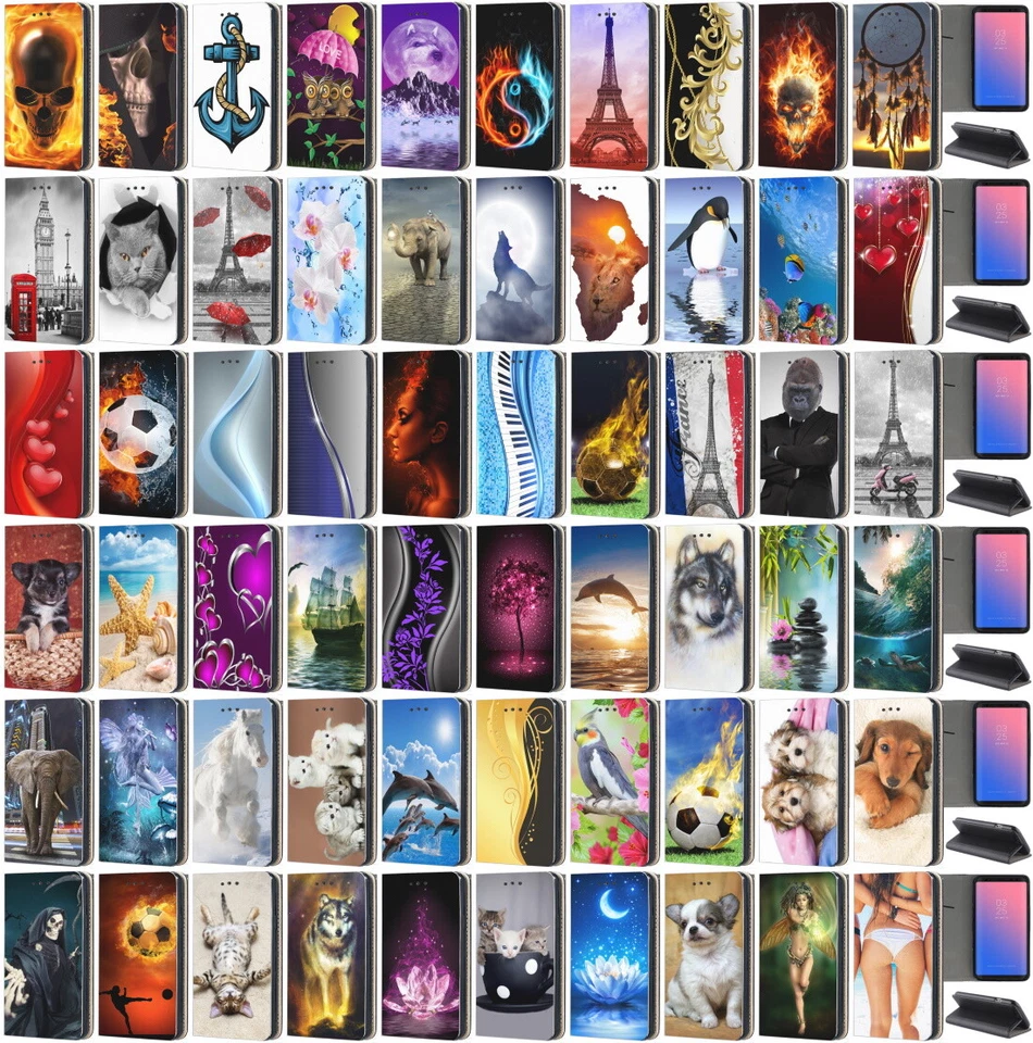 Custodia per Samsung Galaxy J5 J3 2017 2016 custodia cellulare smart flip cover custodia protettiva - Immagine 1 di 1